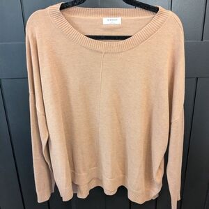 Workshop Republic Clothing Camel Crew Neck Sweater